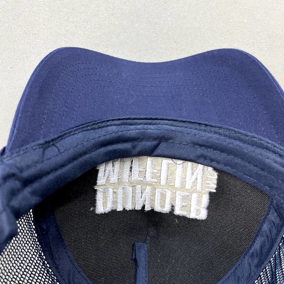 The Office Dunder Mifflin Hat Cap Snapback Trucker Navy Blue Paper TV Show Mens - Picture 5 of 7